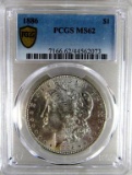 1886 Morgan Silver Dollar PCGS MS62