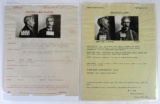 Group of (2) 1908/1909 Antique Early Wanted Posters