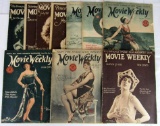 Movie Weekly Magazine 1920's Group of (10)