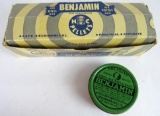 Benjamin Pellets Vintage Counter Display Box w/Cannisters