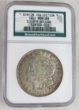 1921 Morgan Silver Dollar Binion Collection NGC Cert.
