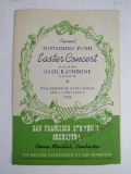 Basil Rathbone Signed 1941 Concert Program
