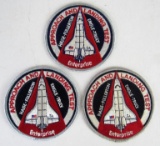 NASA Space Shuttle Enterprise Group of (3) Uniform Patches