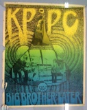 Rare! Janis Joplin/Big Brother 1969 KPPC Poster