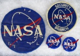 NASA Group of (4) Original Uniform Patches