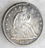 1857-O Seated Liberty Silver Half Dollar