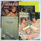 Group of (4) 1960's Men's Nudist Magazines