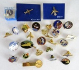 NASA & Related Group of (27) Mission Pins & Other Items