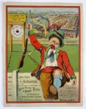 Amazing Pre-1900 Timber Mill Mechanical Advertising Card
