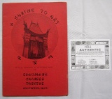 Grauman's Chinese Theater 1943 Program/Signed by Many!