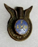 Rare! 1940's AMA Motorcycle Family Membership Cap Pin