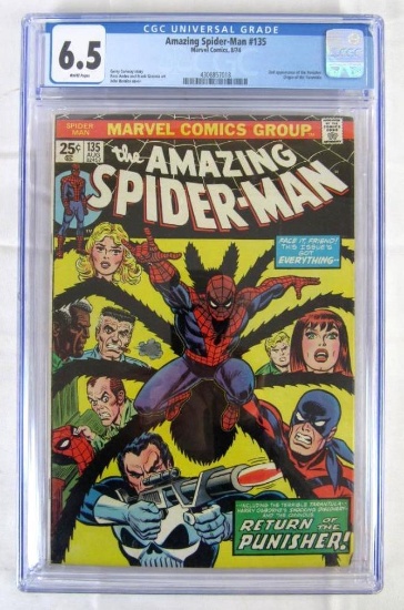 Amazing Spider-Man #135 (1974) Key 2nd Appearance PUNISHER CGC 6.5
