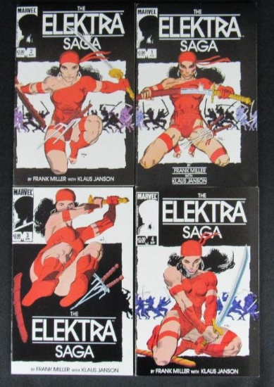 The Elektra Saga (1984) Marvel Frank Miller Set #1, 2, 3, 4