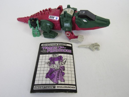 Vintage 1987 Transformers g1 SKULLCRUNCHER Complete