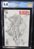 JSA Classified #1 (2005) Adam Hughes Sketch Cover Variant/ Power Girl CGC 9.4