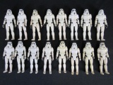 HUGE Lot (16) Vintage 1977 Kenner Star Wars Stormtroopers Troop Builder!