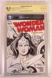 Wonder Woman #19 (2013) Blank/ FULL Sketch Cover Jose Delbo