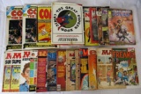 Box Lot Asst. Vintage Comic/ Monster Related Magazines