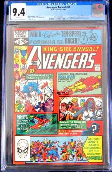 Avengers Annual #10 (1981) Key 1st Appearance Rogue CGC 9.4