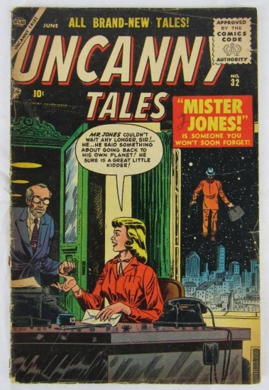 Uncanny Tales #32 (1955) Golden Age Atlas Sci-Fi/ Horror