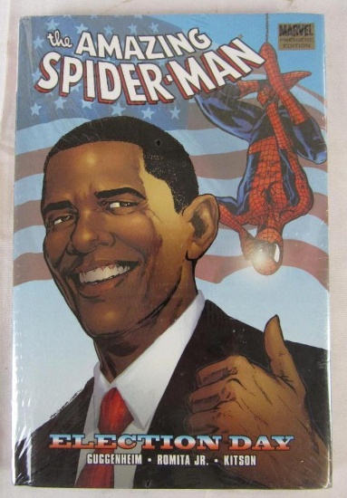 Amazing Spider-Man "Election Day" Hardcover Graphic Novel/ Obama Cover Sealed