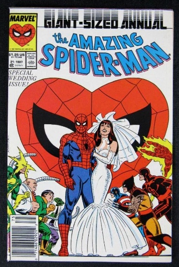 Amazing Spider-Man Annual #21 (1987) Newsstand/ Key Wedding Mary Jane issue