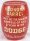 Antique Dodge Automobiles Tin Barrel Coin Bank