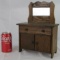 Antique 1905 Dated Salesman Sample Bureau/ Sideboard Cabinet w/ Original Label