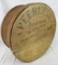 Antique Large Wooden Cheese/ Butter Round Box- Peerless/ Judson Grocery Co.
