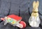 Lot (2) Antique Easter Related Glass Candy Containers