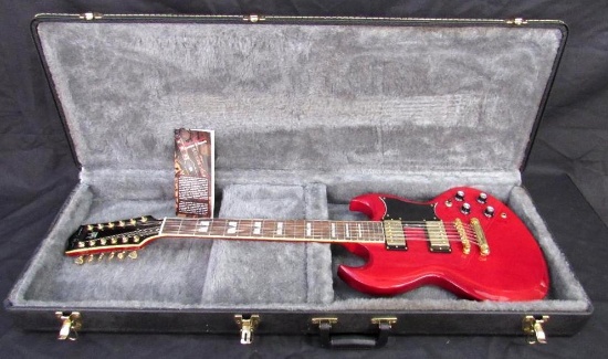 Excellent Jay Turser SG Style 12 String Electric Guitar Cherry Red