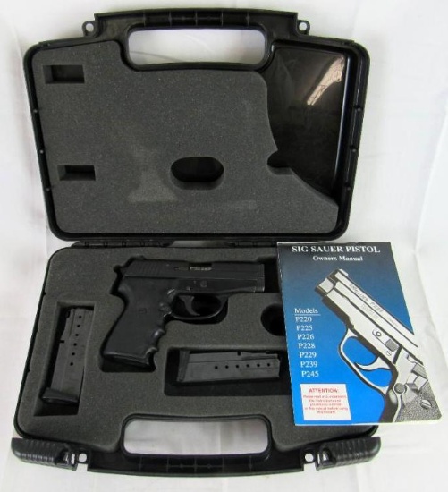 Outstanding Sig Sauer P239 Stainless .357 Sig Pistol w/ Case & Extra Mags
