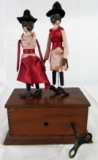 Rare c. 1890's Ives Clockwork Toy Jigger Dancers