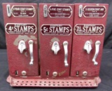 Antique Schermack Products (Detroit) 3-Way US Stamps Coin-Op Vending Machine