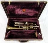 Antique Conn USA 2-Tone Trumpet w/ Mouthpiece in Hard Travel Case