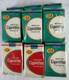 Lot (12) Vintage 1960's Sealed Packs of IGA (Grocery Store) Cigarettes!