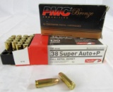 2 Boxes (80+ Rds) .38 Super +P Pistol Ammo