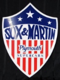 Excellent Contemporary Sox & Martin Plymouth Super Cars Steel Sign 21 x 29