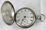 Antique 1877 Illinois 15 Jewel Key Wind Pocket Watch