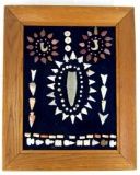 Vintage Native American Indian Arrowhead/ Points/ Beads Display