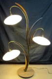 Unique and Impressive MCM Mid Century Floral 4 Ft. Table or Floor Lamp