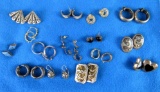 Lot Estate Found Sterling Silver Earrings Sets