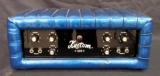 1968 Kustom K100-1 Blue Sparkle Tuck n' Roll Guitar Amp Head (Not Working)