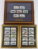 1937 Player & Sons Motor Cars Tobacco Cards Group (27) Framed for display
