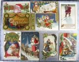 Grouping Antique Santa Claus Christmas Postcards