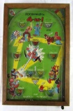 Excellent 1925 Poosh-M-Up Jr. 4 in 1 Table Top Pinball Game (Baseball)