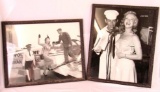 (2) Excellent Framed Marilyn Monroe 17 x 21 USO Photos