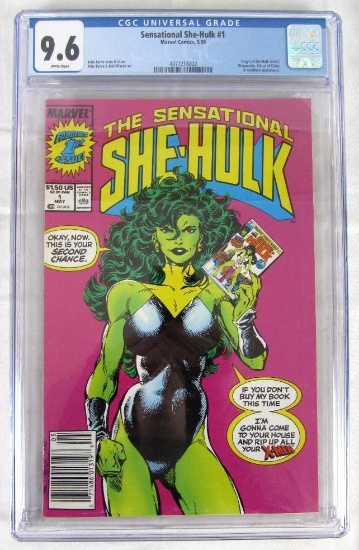 Sensational She-Hulk #1 (1989) Key 1st Issue/ Newsstand CGC 9.6