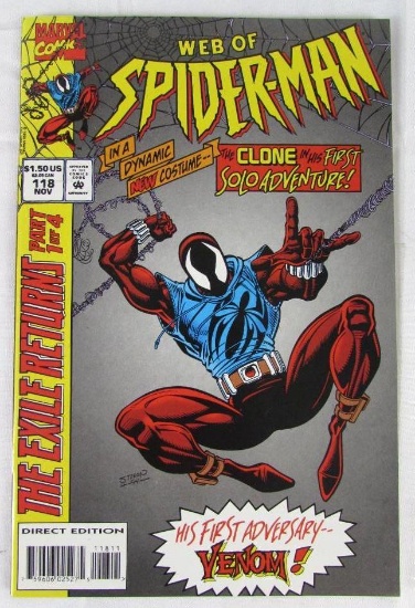 Web of Spider-Man #118 (1994) Key 1st Appearance Ben Reilly Scarlet Spider
