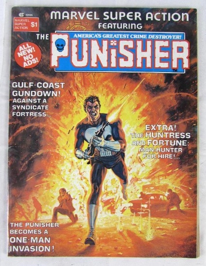 Marvel Super Action #1 (1976) Key Origin of Punisher/ 1st Weird World